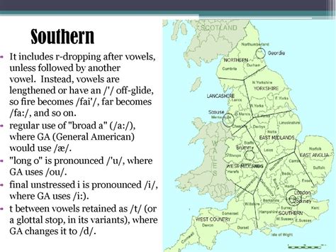 northern vs southern british accent