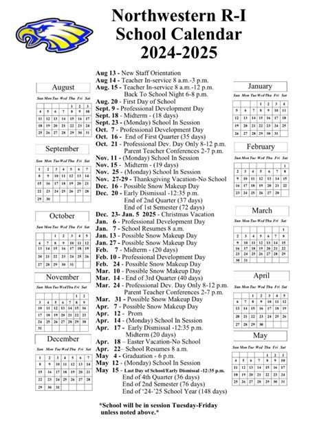 20242025 School Calendar Lawrence County Independent Schools