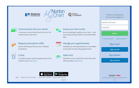 norton mychart medical records