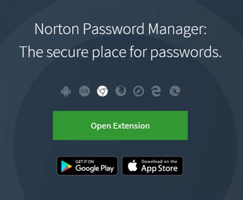 norton password manager login