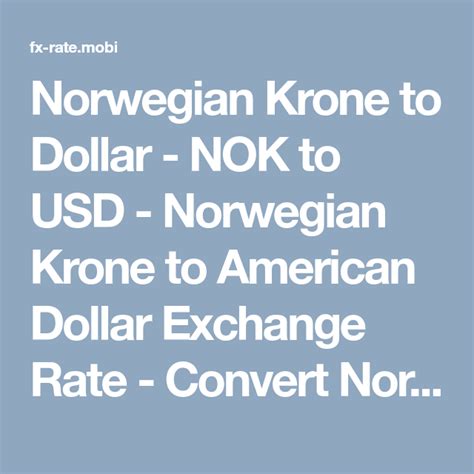 norway conversion to us dollar