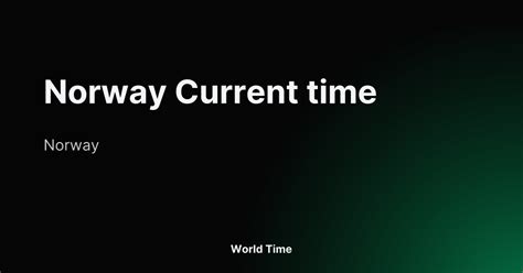 norway current time to ist