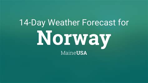 norway maine weather forecast