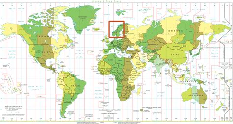 norway time zone map