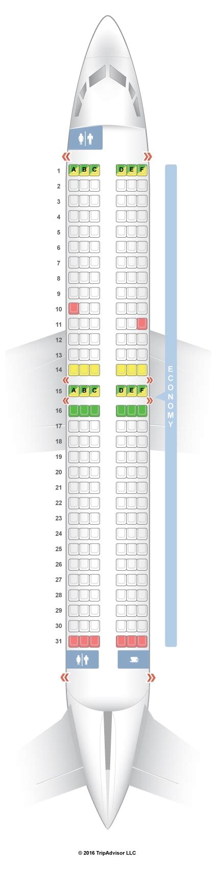 norwegian air boeing 737-800 seating plan