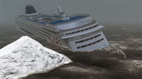 norwegian ship hits iceberg