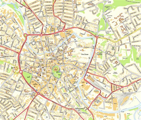 norwich city uk map