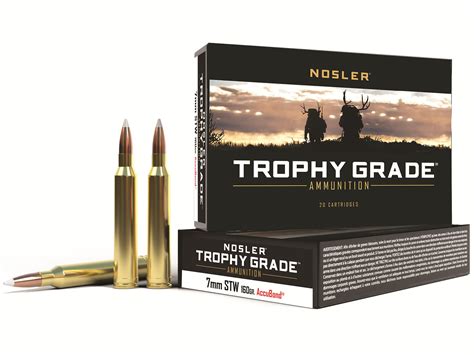 Nosler Trophy Grade Ammo 7mm Remington Saum 160gr Accubond 7mm Remington Saum 160gr Accubond 20box