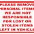 not responsible for lost or stolen items sign