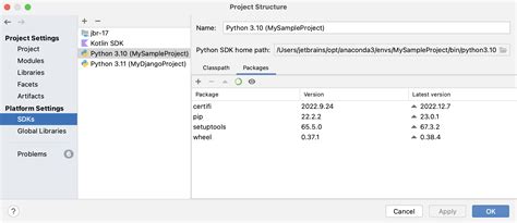 not able to add python sdk in intellij