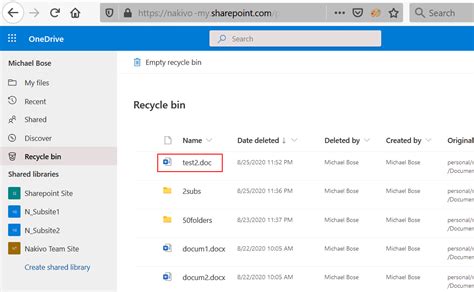 not able to delete folder in onedrive