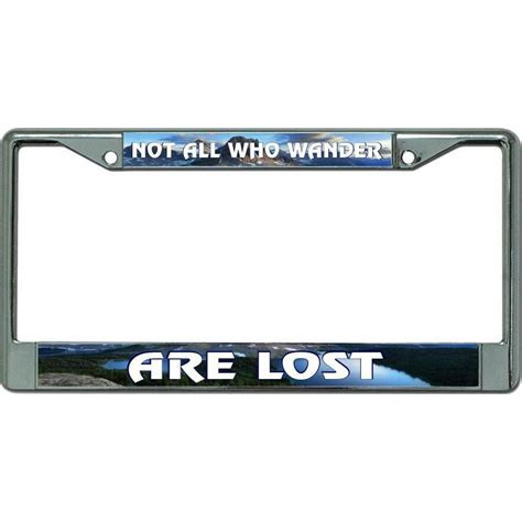 not all who wander are lost license plate