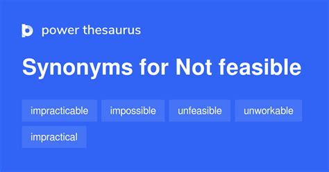not feasible meaning synonym
