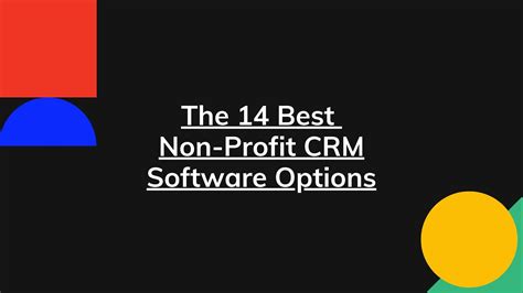 not for profit crm software