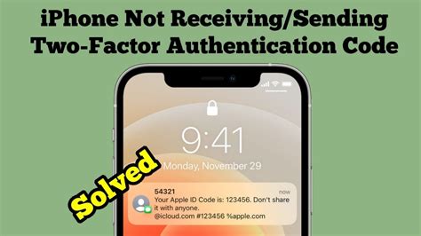 not receiving authentication code on iphone