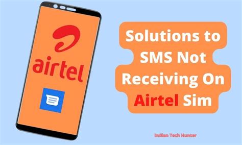 not receiving sms on airtel sim