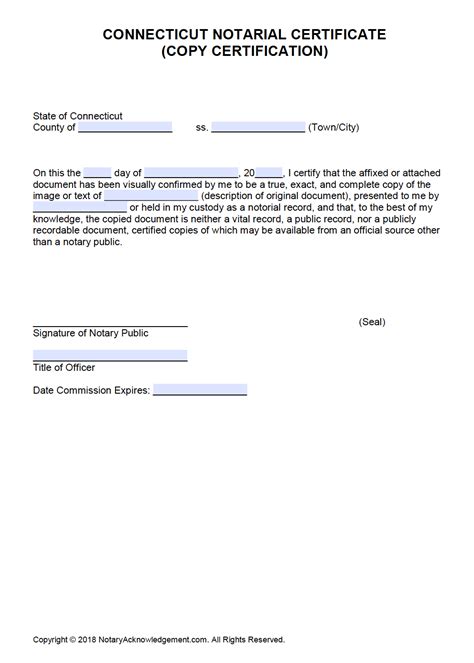 Notary Public Certification Ct