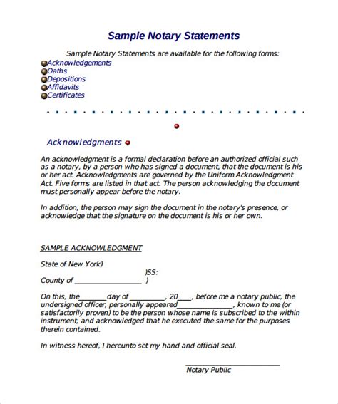 Notary Public In And For Example