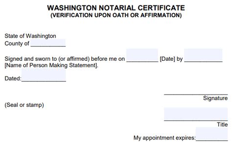Notary Washington State