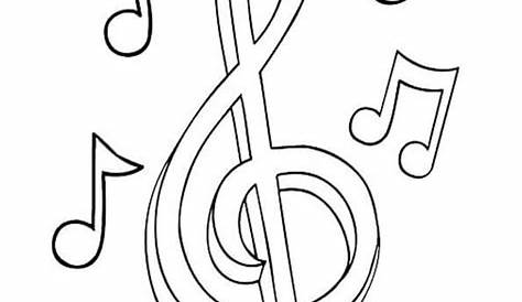 Notas Musicales Para Colorear Vectores Libres de Derechos - iStock
