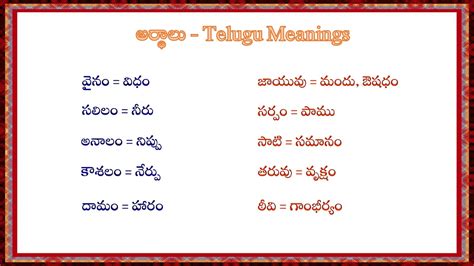 notation meaning in telugu