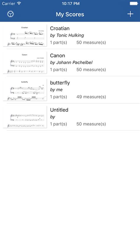 Notation Music Sheet App