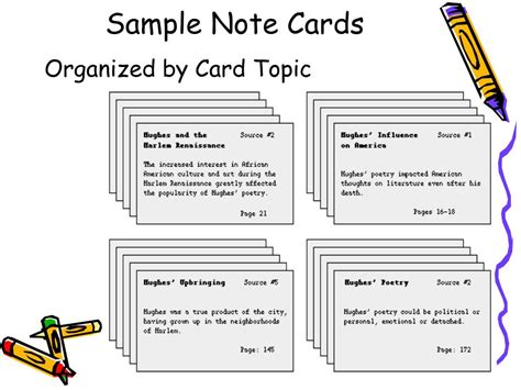 Note Card For Presentation