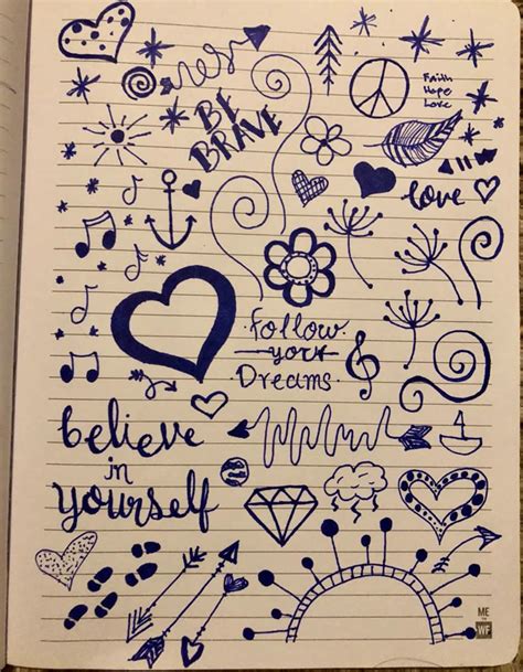Notebook Doodles Quotes Drawings