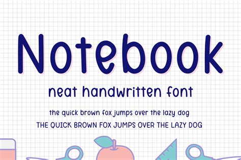 Notebook Font Names