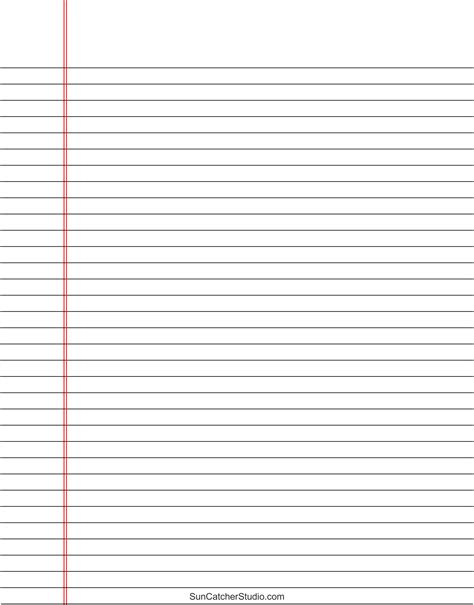 Notebook Lined Paper Pattern