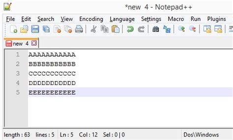 Notepad++ Beginning Of Line
