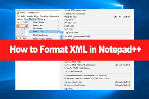 Notepad++ Format Html Xml