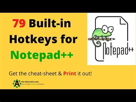 Notepad++ Hotkeys