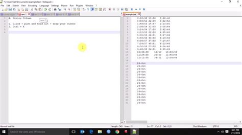 Notepad++ Insert Tab Character