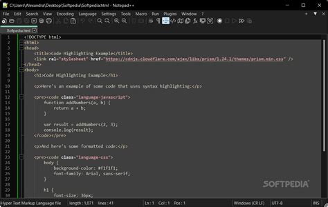 Notepad++ Javascript Highlighting