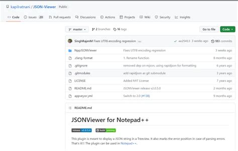 Notepad++ Json Viewer Plugin Github