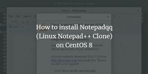Notepad++ Linux Centos 8