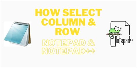 Notepad++ Select Column