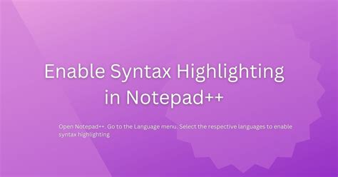Notepad++ Syntax Highlighting