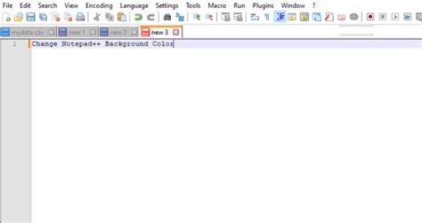Notepad++ Text Background Change