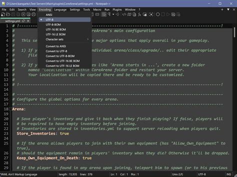 Notepad++ Verify Encoding
