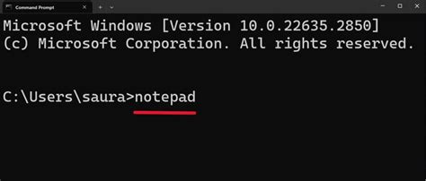 Notepad Code To Open Cmd