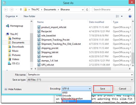 Notepad Encoding Csv