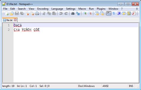 Notepad Encoding Unix