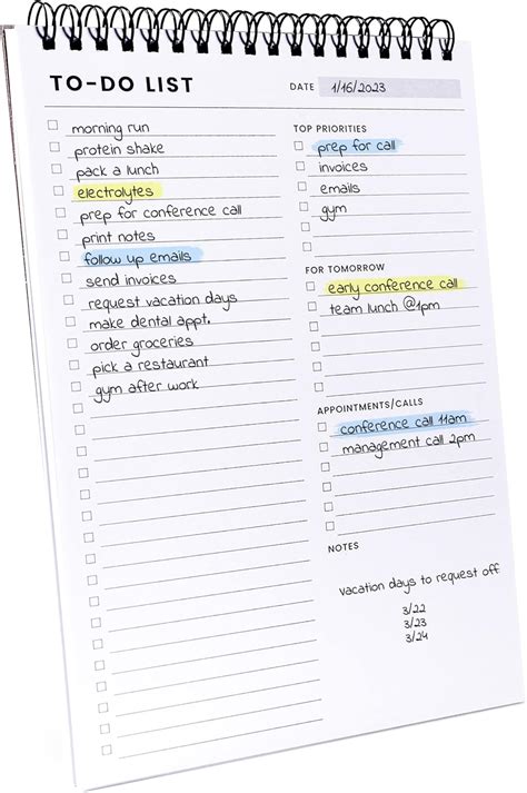 Notepad List Pad
