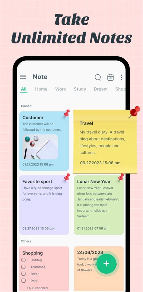 Notepad Notes Memo Checklist