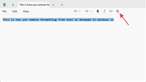 Notepad Remove All Formatting