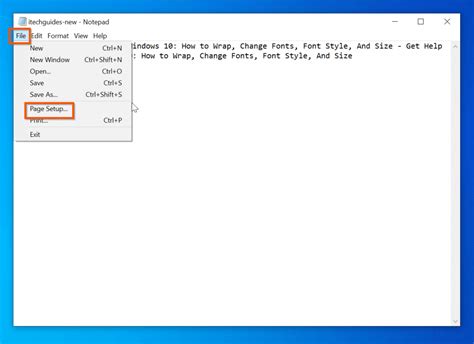 Notepad Settings In Windows 10