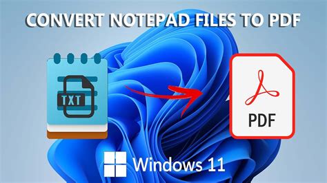 Notepad To Pdf