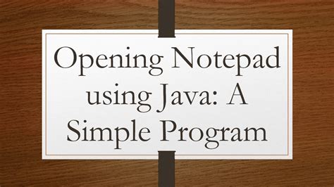 Notepad Using Java